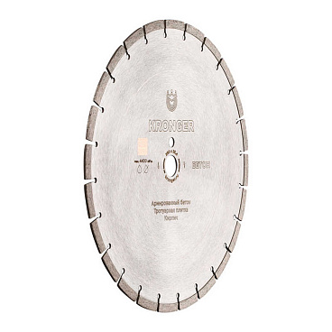 Диск алмазный по бетону Kronger Beton Blade 400x25,4x3,5 мм сегментный мокрый/сухой рез (B200400)