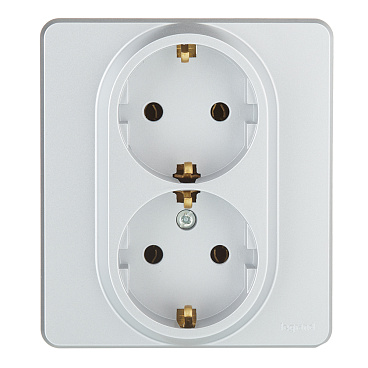 Розетка Legrand Inspiria встраиваемая алюминий (673752)