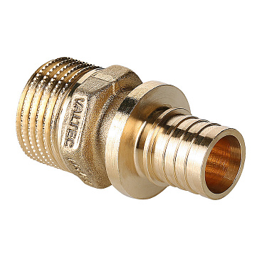 Соединитель прямой Valtec 25 мм х 3/4 НР(ш) латунь (VTm.401.BG.002505)