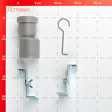 Лоток душевой Ore с гидрозатвором 400х65 мм d40 мм решетка из нержавеющей стали (Drain H4)