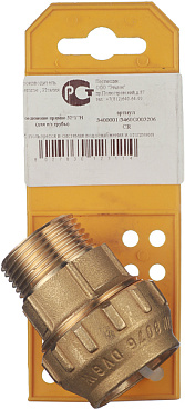 Муфта ПНД Tiemme компрессионная переходная 32х1 НР(ш) латунь