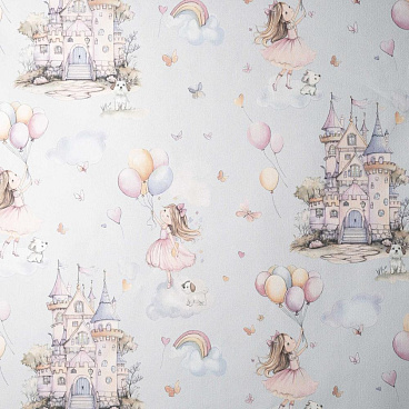 Обои компакт-винил на флизелиновой основе Erismann Kids`Story 60948-03 (1,06х10,05 м)