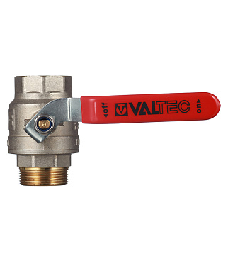 Кран шаровой латунный Valtec Base 1 1/2 ВР(г) х 1 1/2 НР(ш) ручка прямой (VT.215.N.08)