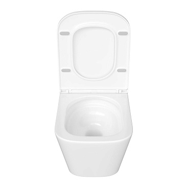 Унитаз подвесной Corsa Deco TX Tornado безободковый с сиденьем дюропласт микролифт смыв торнадо (WHTX500QT)