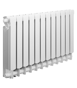 Радиатор биметаллический Rifar Base Ventil 500 мм 12 секций 3/4 нижнее правое подключение белый