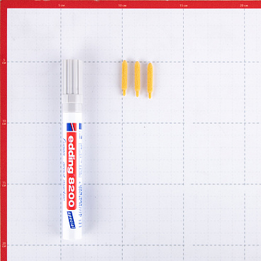 Маркер лаковый для плиточных швов Edding 8200 серебряный грифель 2-4 мм