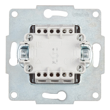 Выключатель Lezard Karina одноклавишный встраиваемый черный бархат с подсветкой (707-4288-111)