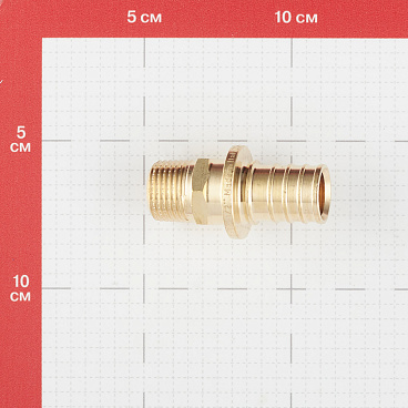 Соединитель прямой Stout 25 мм х 1/2 НР(г) латунный (SFA-0001-002512)