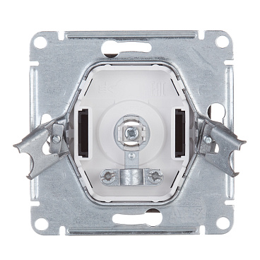 Розетка телевизионная Systeme Electric AtlasDesign встраиваемая карбон (ATN001093)