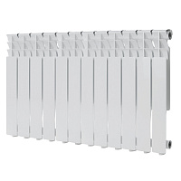 Радиатор алюминиевый КМ 500 мм 12 секций 1" боковое подключение белый