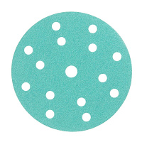 Диск шлифовальный КМ Green Film d150 мм P120 на липучку пленочная основа (5 шт.)