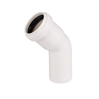 Отвод Ostendorf HTB d32 мм 45° пластиковый белый для внутренней канализации (559320)