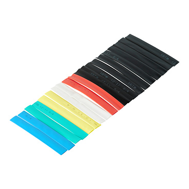 Трубка термоусадочная КВТ Колорит ТНТ HF 8/4 мм 100 мм 6 цветов (20 шт.)