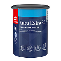 Краска моющаяся Tikkurila/Tikkivala Euro Extra 20 база А белая 0,9 л