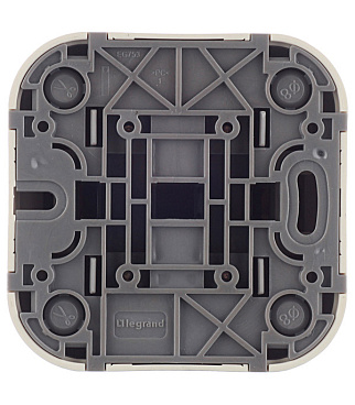 Выключатель Legrand Quteo двухклавишный накладной слоновая кость (782232)