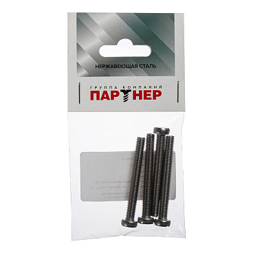 Винт нержавеющая сталь M6x50 мм DIN 84 цилиндрическая головка (4 шт.)