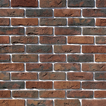 Искусственный камень White Hills Лондон Брик коричневый махагон (60 шт.=1,16 кв.м)