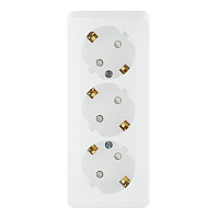 Розетка Systeme Electric Этюд накладная белая со шторками (PA16-012B)