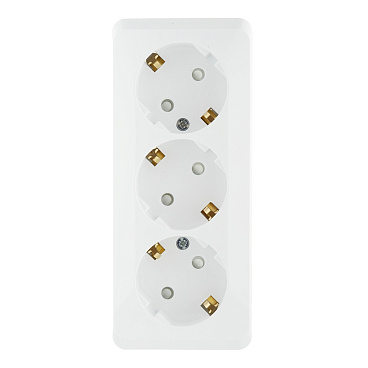 Розетка Systeme Electric Этюд накладная белая со шторками (PA16-012B)