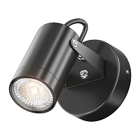 Светильник садово-парковый настенный Maytoni Scope черный GU10 50 Вт IP65 (O025WL-01B)