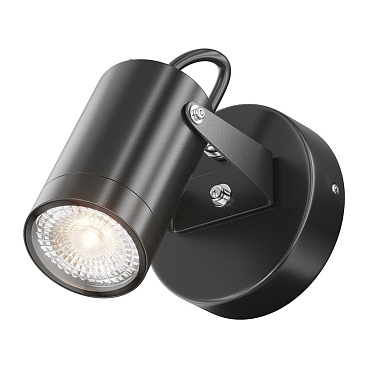 Светильник садово-парковый настенный Maytoni Scope черный GU10 50 Вт IP65 (O025WL-01B)