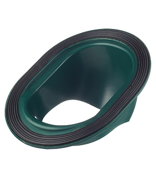 Проходной элемент Поливент для готовой кровли из гибкой черепицы зеленый RAL 6020