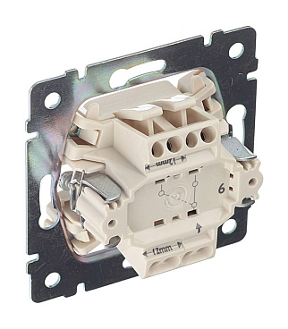 Переключатель Legrand Valena одноклавишный встраиваемый белый проходной (694262)