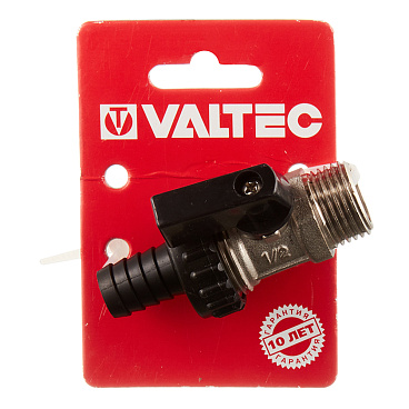 Кран шаровой дренажный Valtec 1/2 НР (ш) х 14,8 мм (VT.430.N.04)