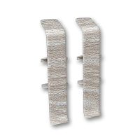 Соединитель Деконика 70 мм орех антик Г-профиль (2 шт.)