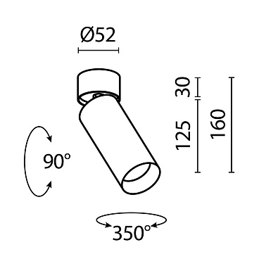 Потолочный светильник Technical C055CL-L12W4K-SS-B