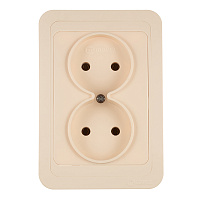 Розетка Makel Mimoza встраиваемая бежевая (25017)