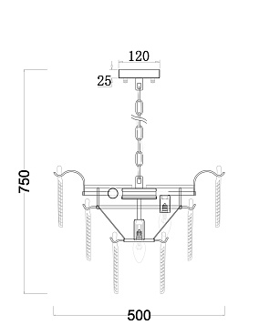 Люстра Freya FR5143PL-07G