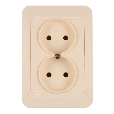 Розетка Makel Mimoza встраиваемая бежевая (25017)