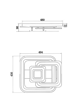 Потолочный светильник Freya FR10022CL-L71W