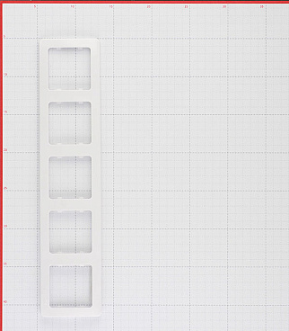 Рамка Hegel Master пятиместная белая (Р405)