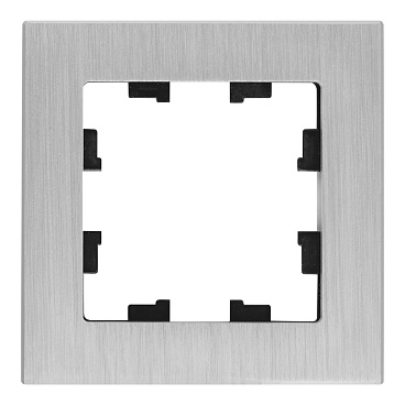 Рамка Systeme Electric AtlasDesign Nature одноместная серебро (ATN312101)