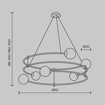 Подвесной светильник Maytoni MOD317PL-06G
