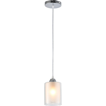 Светильник подвесной Schaffner Inverno E27 60 Вт 3 кв.м хром IP20 (4065-1П)