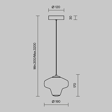 Подвесной светильник Maytoni MOD359PL-L6BS3K1