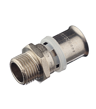 Соединитель прямой VALTEC (VTm.201.N.002004) 20(пресс) х 1/2 НР(ш)