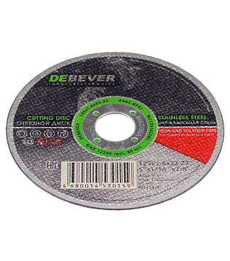 Круг отрезной по нержавеющей стали Debever 125х22х1,6 мм (WC12516228S/30159)