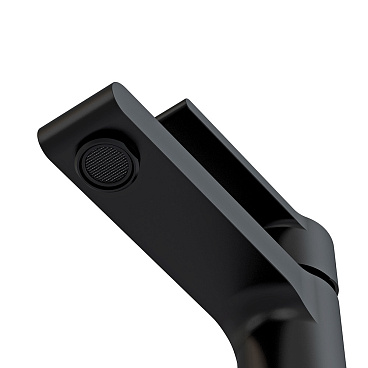Смеситель для раковины Cersanit Brasko Black черный однорычажный с донным клапаном (63107)