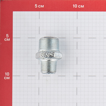Ниппель переходный Gebo Platinum (245-22V) 3/4 НР(ш) х 1/2 НР(ш) чугунный оцинкованный