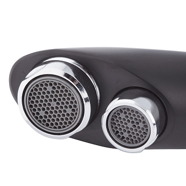 Смеситель для кухни Lavelly Poseidon черный с высоким изливом с подключением к фильтру однорычажный (673092)