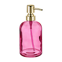 Дозатор для мыла Moroshka Bright Colors настольный стекло розовый (917-308-04)