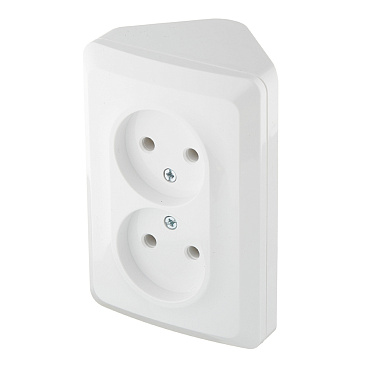 Розетка Systeme Electric Этюд накладная белая (PA16-105B)