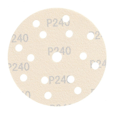 Диск шлифовальный КМ Gold d150 мм P240 на липучку бумажная основа (5 шт.)