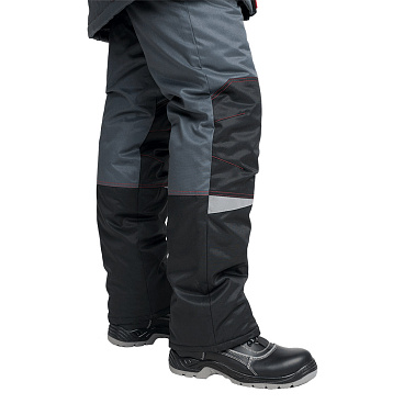 Костюм рабочий мужской утепленный ГК Спецобъединение КМ-10 48-50 рост 170-176 см серо-черный/красный