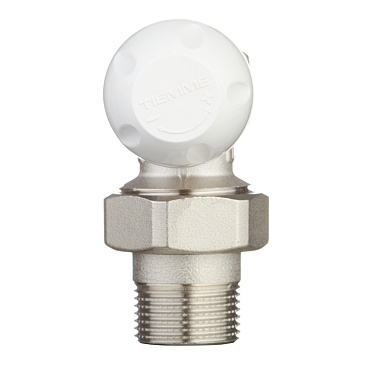 Клапан термостатический угловой Tiemme 3/4 НР(ш) х 3/4 ВР(г) для радиатора (3300022 / 3306N0505)