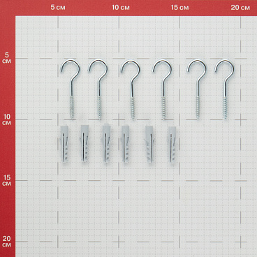 Шуруп-полукольцо с дюбелем 4,0x50 мм SX- 6 Wkret-met (6 шт.)